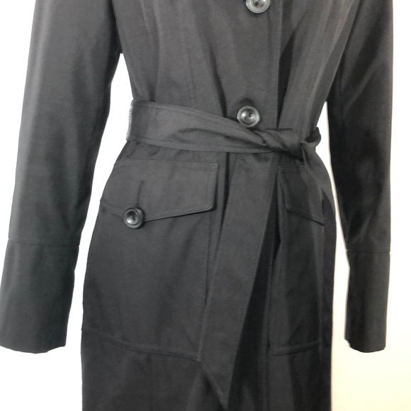 Calvin Klein XS trench rain coat in black - Picture 3 of 9